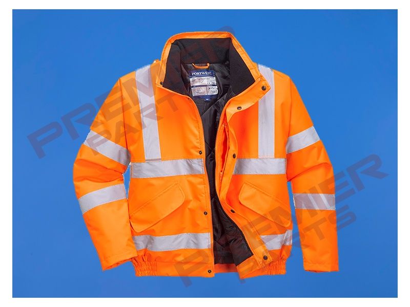 RT32 - Hi-Vis Winter Bomber Jacket Orange