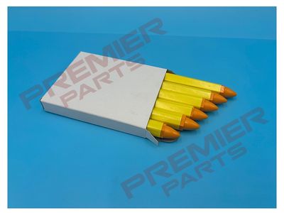 Tyre Marking Crayon, Yellow - Pack of 6