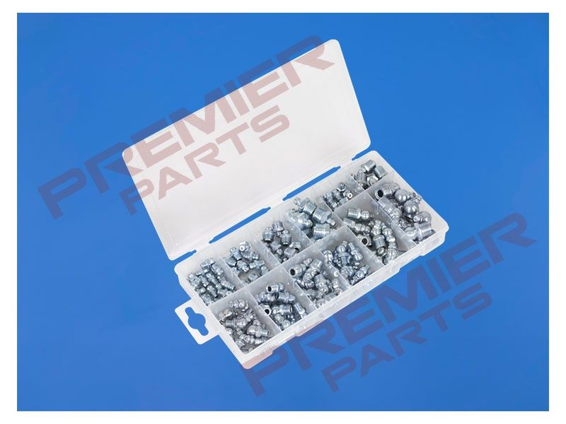 Metric Bsp Unf Grease Nipple Assortment 130pc
