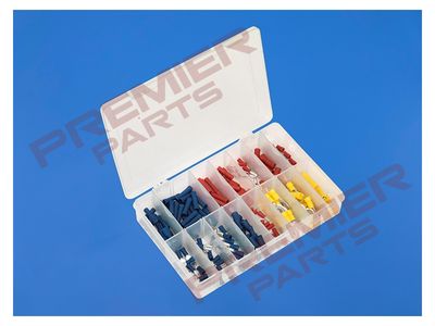 Crimp Terminal Assortment 200pc Blue, Red &amp; Yellow