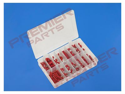 Crimp Terminal Assortment 260pc Red