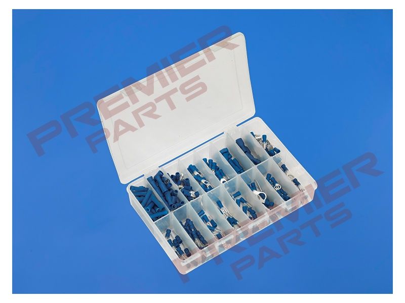 Crimp Terminal Assortment 280pc Blue