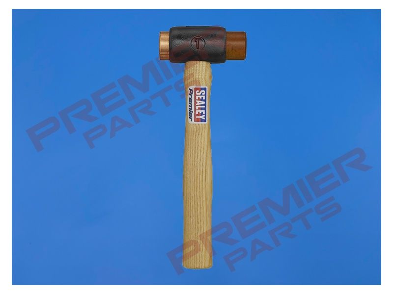 Copper/Rawhide Faced Hammer 1.5lb Hickory Shaft