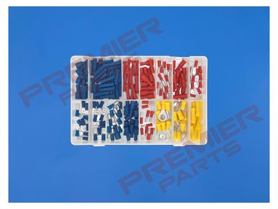 Crimp Terminal Assortment 200pc Blue, Red &amp; Yellow
