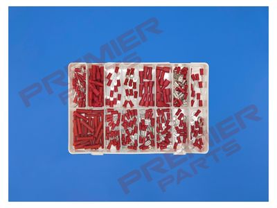 Crimp Terminal Assortment 260pc Red