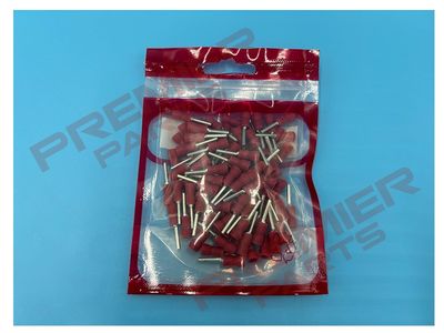 Easy-Entry Pin Terminal 12 x Ø1.9mm Red Pack of 100