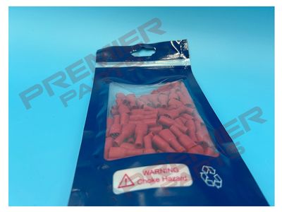 Fully Insulated Terminal 6.3mm Female Red Pack of 100
