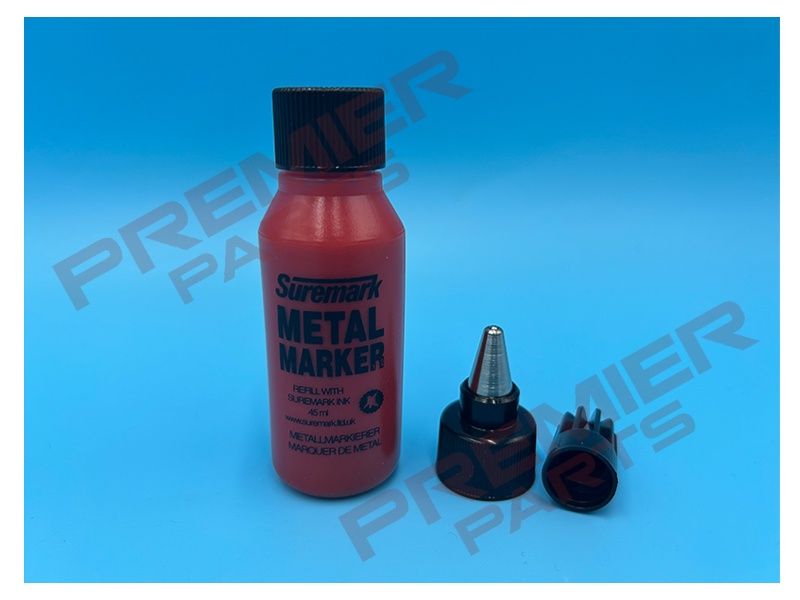 Metal Markers Red 50ml - c/w Brass Head (PAINT MARKER)