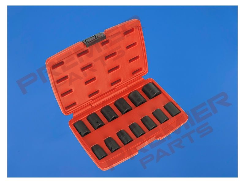Impact Socket Set 13pc 1/2&quot;Sq Drive Metric