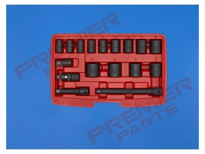Impact Socket Set 17pc 3/8"Sq Drive Metric