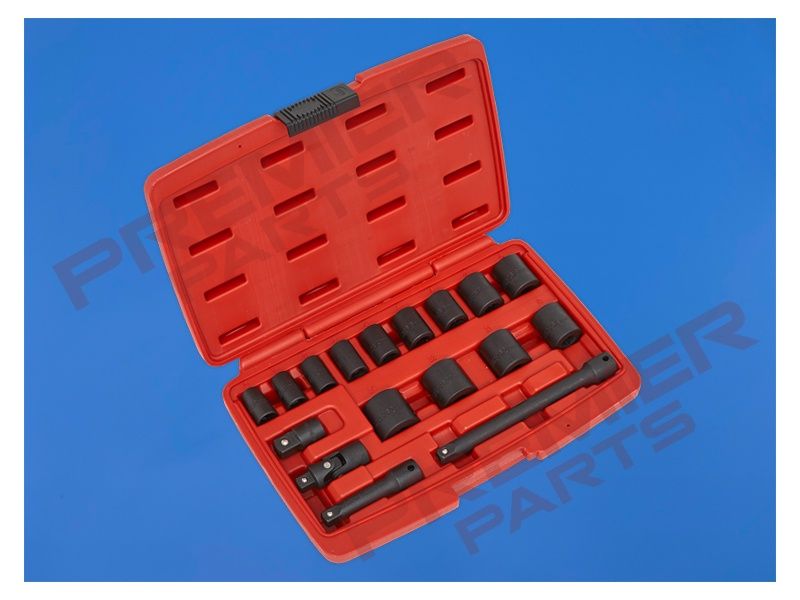 Impact Socket Set 17pc 3/8&quot;Sq Drive Metric