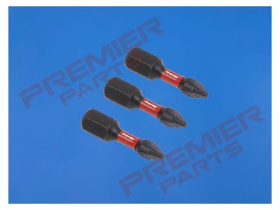 Phillips #1 Impact Power Tool Bits 25mm - 3pc.