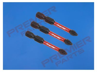 Phillips #2 Impact Power Tool Bits 50mm - 3pc.