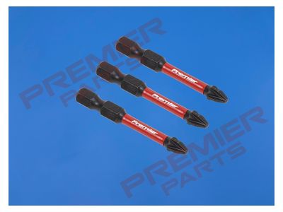 Pozi #2 Impact Power Tool Bits 50mm - 3pc