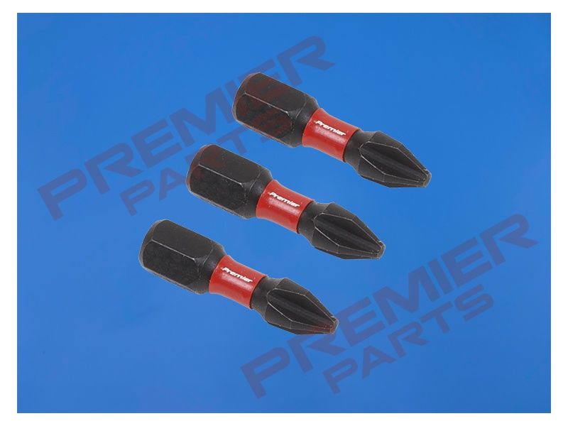 Phillips #2 Impact Power Tool Bits 25mm - 3pc