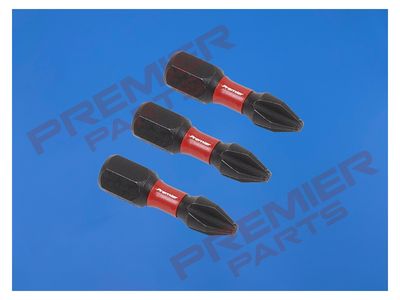 Phillips #2 Impact Power Tool Bits 25mm - 3pc
