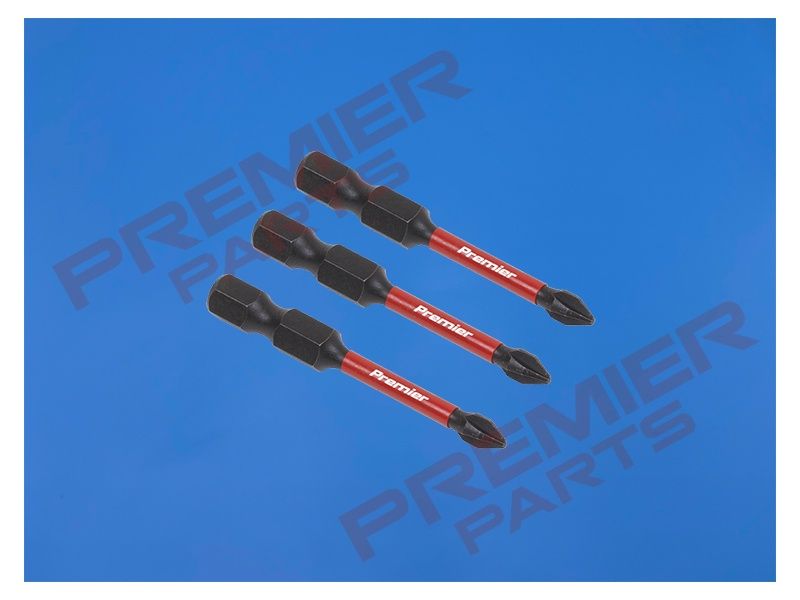 Phillips #1 Impact Power Tool Bits 50mm - 3pc