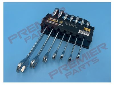 Ratchet Combination Spanner Set 7pc Metric