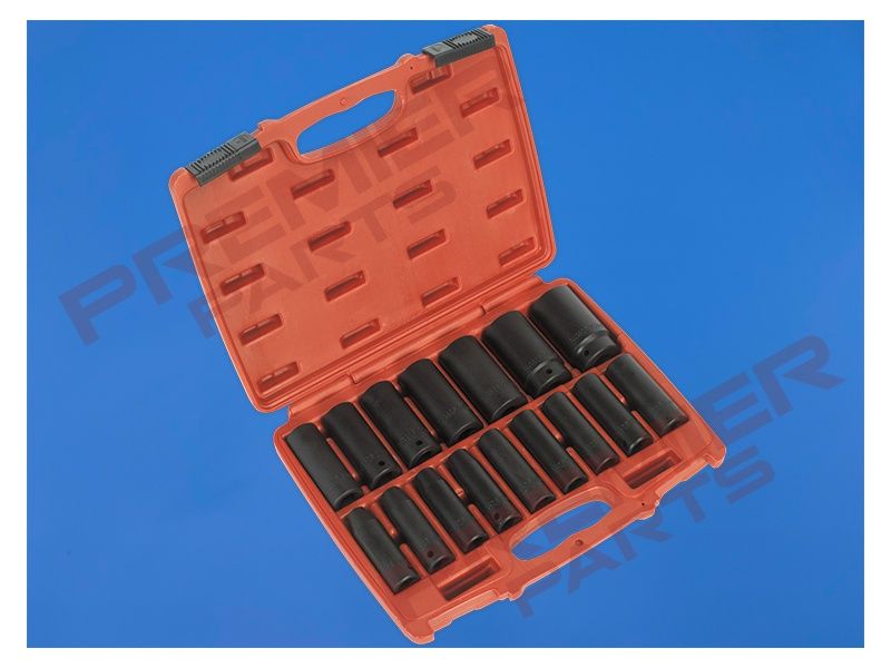 Premier Deep Impact Socket Set 1/2&quot;Sq Drive 16pc