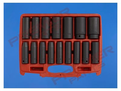 Premier Deep Impact Socket Set 1/2"Sq Drive 16pc