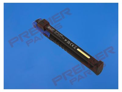 Rechargeable Slim Folding Pocket Light 2 COB &amp; 1 SMD LED - Blue