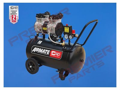 SIP DD 2hp 50ltr Low Noise Oil-Free Compressor