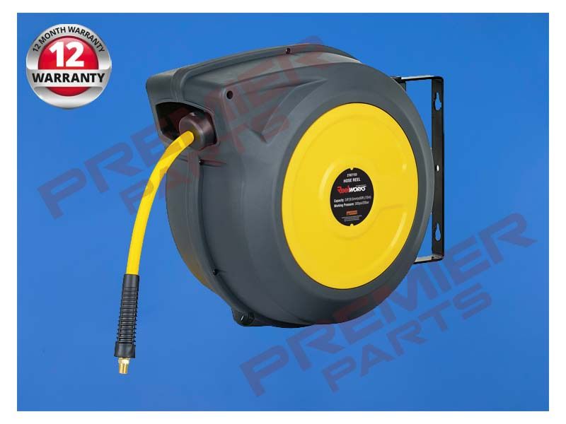 Safety Reel c/w 15m x 3/8&quot; Hose Yellow