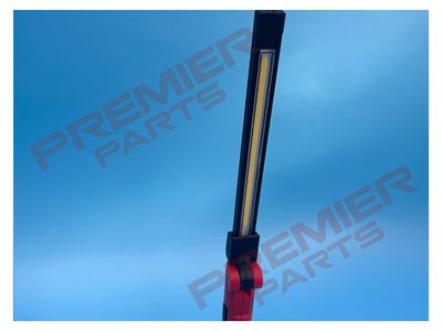 Rechargeable Slim Folding Pocket Light 2 COB &amp; 1 SMD LED - Red