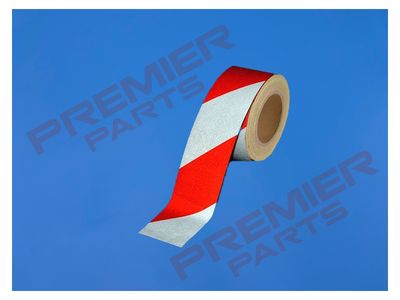 Reflective Tape, Red and White (50mm x 25m)
