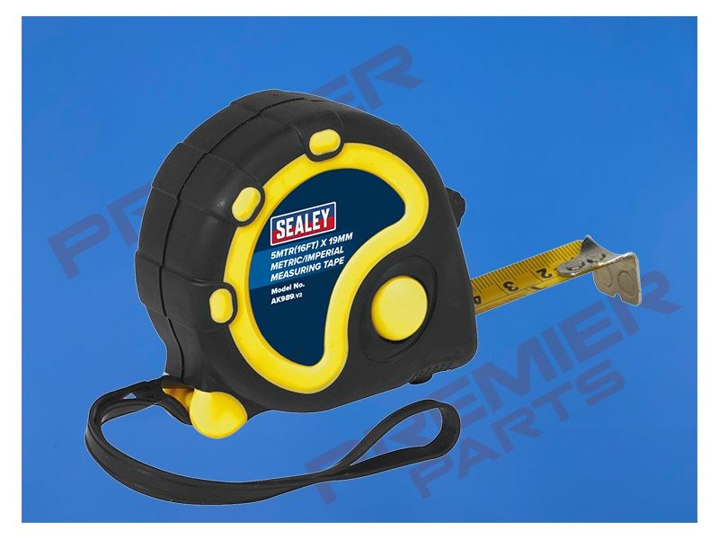 Rubber Tape Measure 5m(16ft) x 19mm - Metric/Imperial