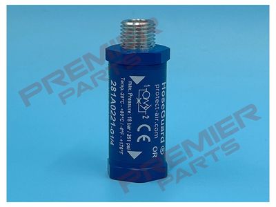 AIR FUSE  Thread: 1/4" BSPP - Max Pressure: 18 bar - Flow at 8 bar: 660 Nl/min