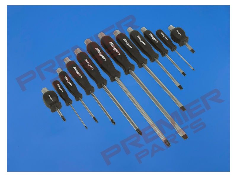Screwdriver Set 12pc Hammer-Thru