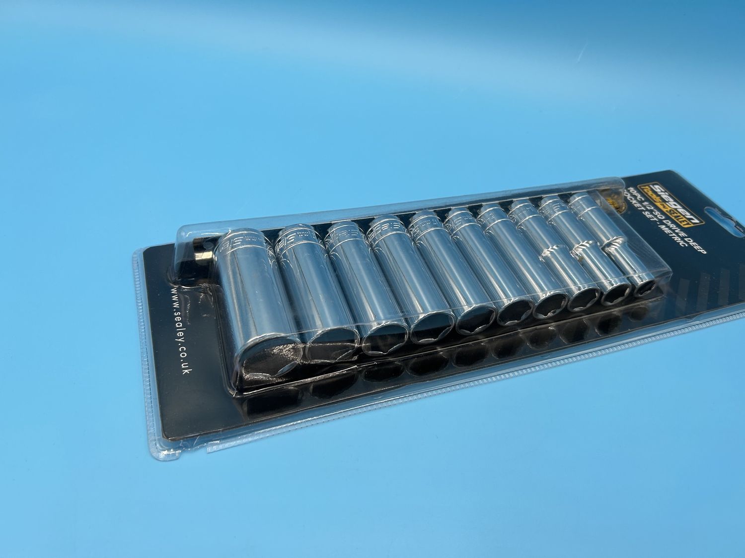 Socket Set 10pc 1/2&quot;Sq Drive 6pt Deep WallDrive® Metric S0502