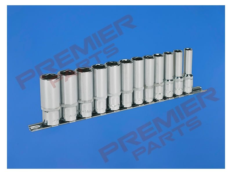 Socket Set 12pc 3/8&quot;Sq Drive 6pt Deep WallDrive Metric