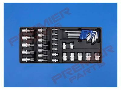 Tool Tray with TRX-Star* Key, Socket Bit &amp; Socket Set 35pc