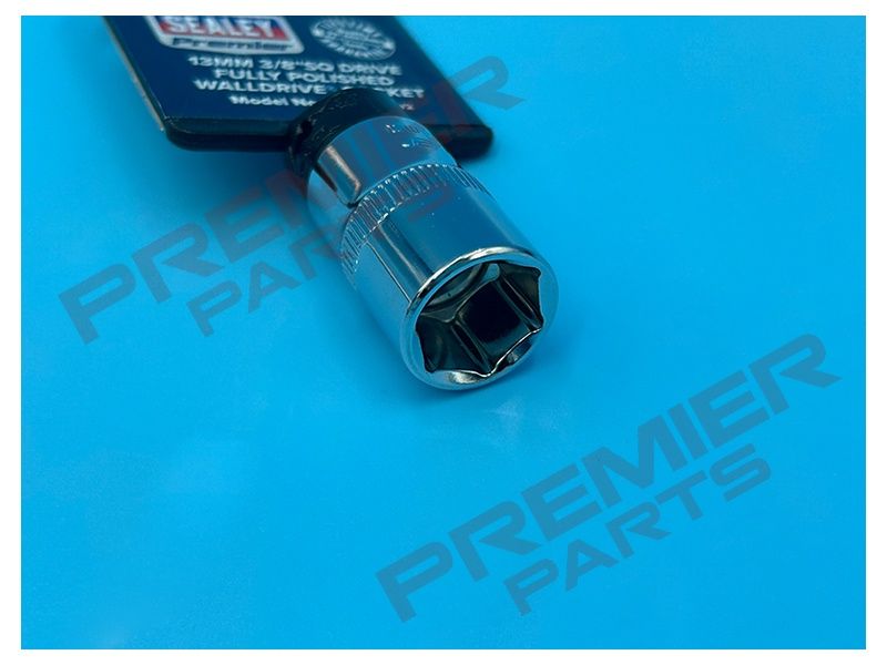 WallDrive Socket 13mm 3/8&quot;Sq Drive Fully Polished
