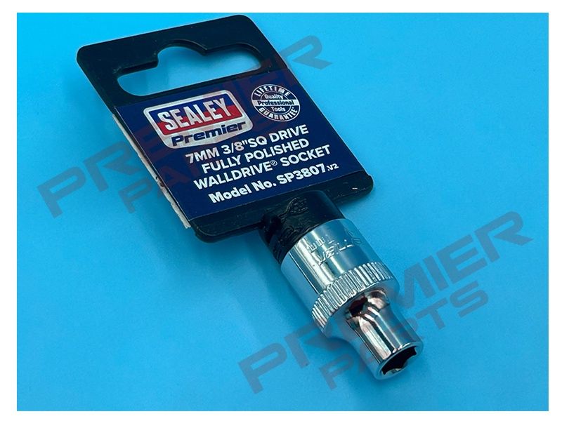 WallDrive Socket 7mm 3/8&quot;Sq Drive Fully Polished