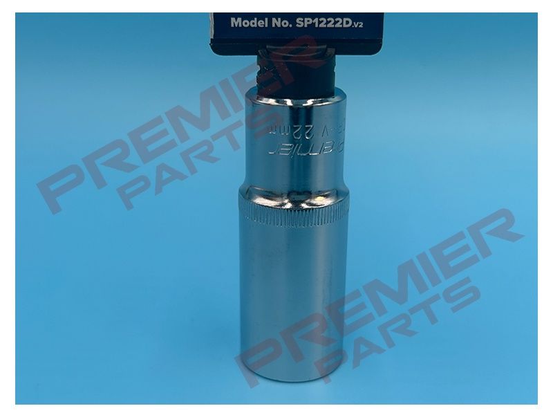 WallDrive Socket 22mm Deep 1/2&quot;Sq Drive Fully Polished