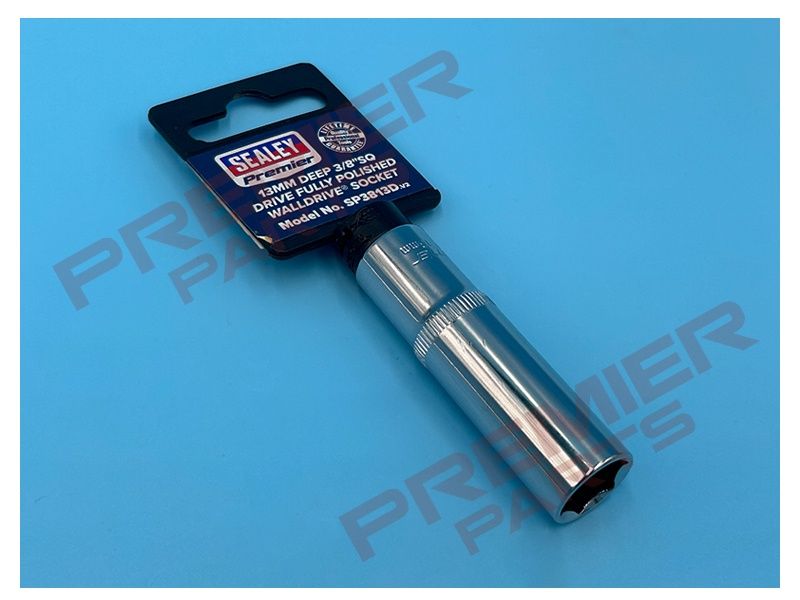 WallDrive Socket 13mm Deep 3/8&quot;Sq Drive Fully Polished