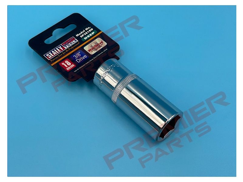 18mm 3/8&quot;Sq Drive Fully Polished Deep WallDrive® Socket