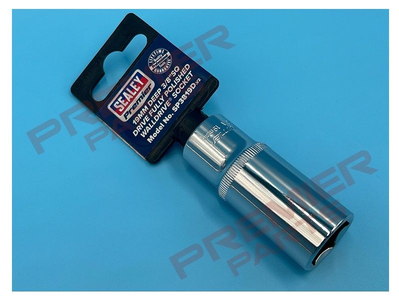 19mm 3/8&quot;Sq Drive Fully Polished Deep WallDrive® Socket
