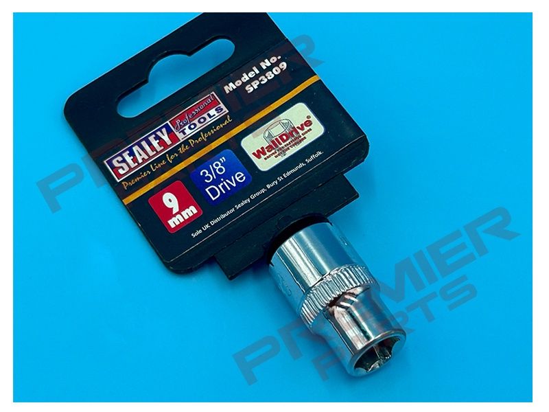 WallDrive® Socket 9mm 3/8&quot;Sq Drive Fully Polished