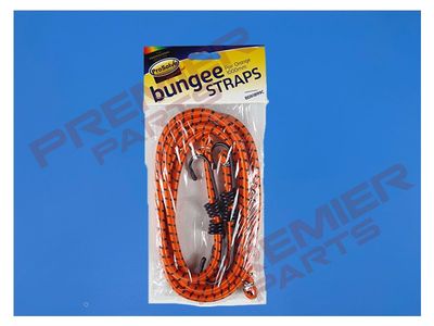 1000MM BUNGEE STRAPS - ORANGE (TWIN PACK)