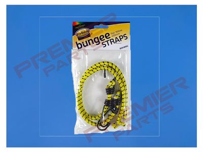 450MM BUNGEE STRAPS - YELLOW (TWIN PACK)