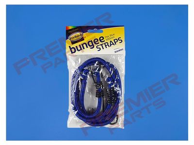 600MM BUNGEE STRAPS - BLUE (TWIN PACK)
