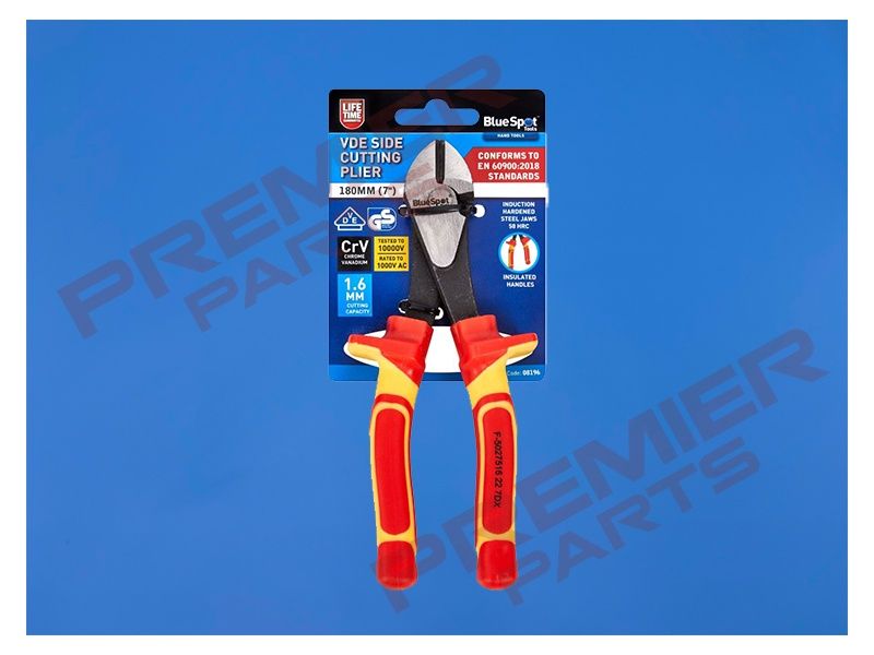 180mm (7&quot;) VDE Side Cutting Plier