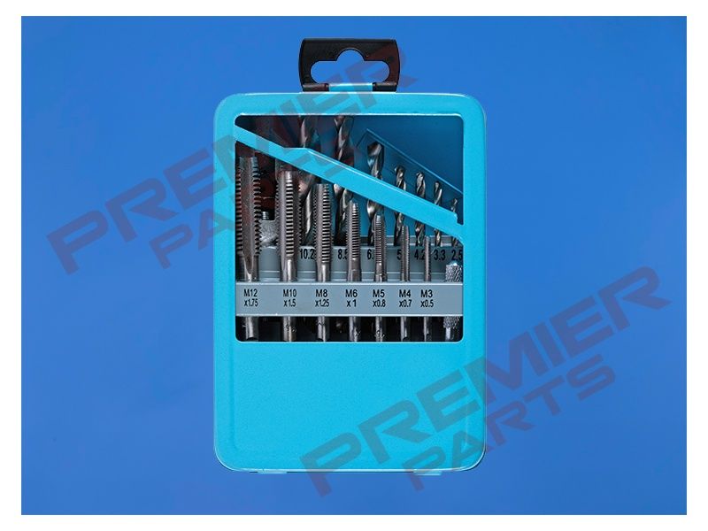 15 PCE Drill and Tap Set (M3-M12) (2.5-10.2mm)