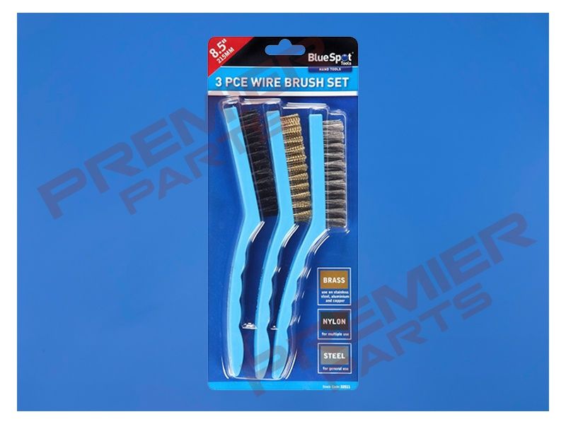 215MM (8.5&quot;) 3PCE WIRE BRUSH SET