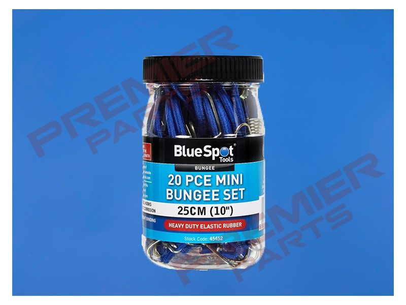 20 PCE Mini 25cm (10&quot;) Bungee Set