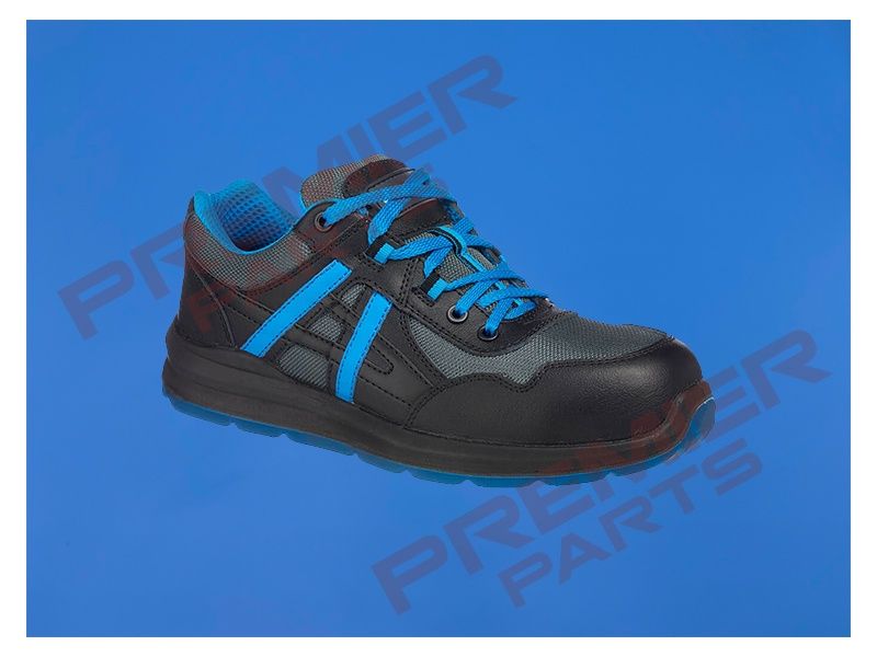 FT60 - Portwest Compositelite Mersey Trainer S1P, Colour: Black/Blue, Size: 38/5